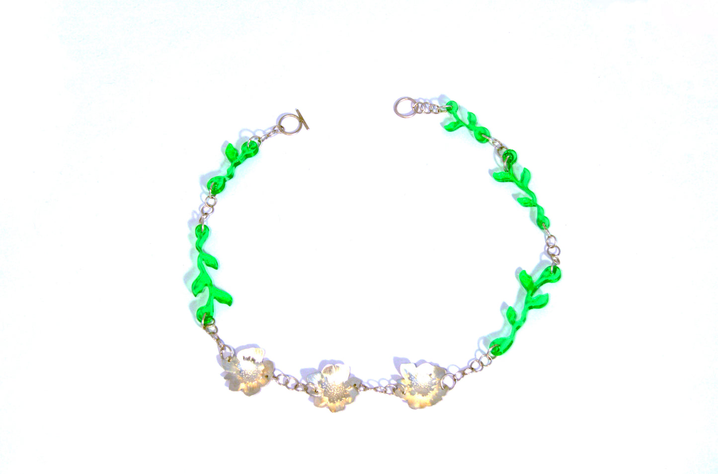 Acrylic & Sterling 925 Necklace