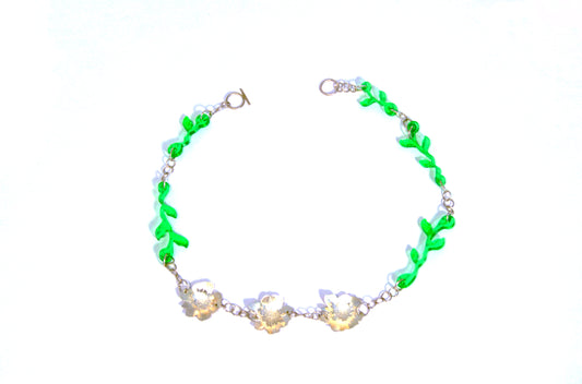 Acrylic & Sterling 925 Necklace