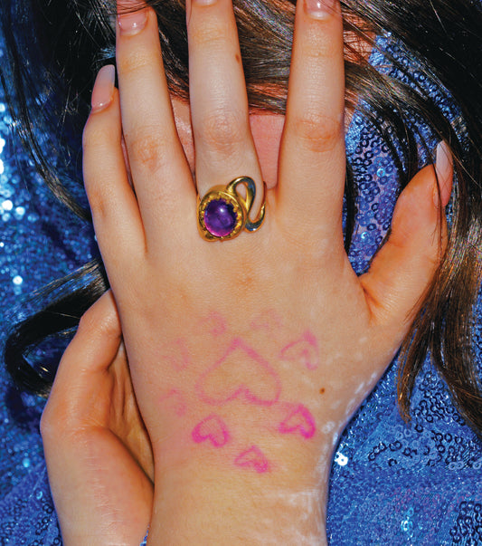 14K Yellow Gold & Amethyst Ring