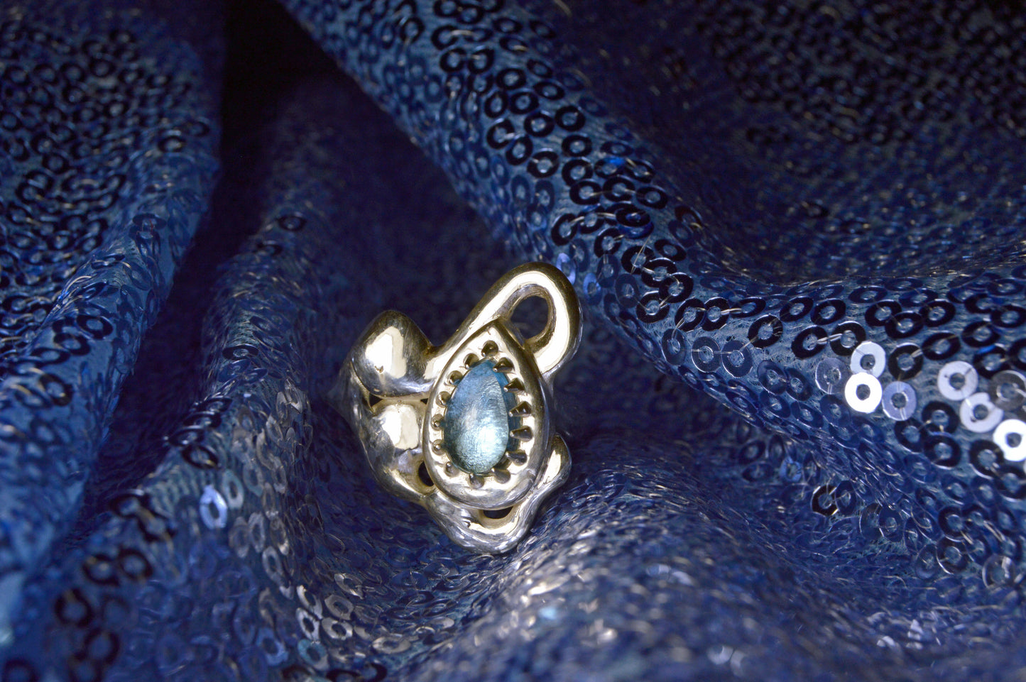 Blue Topaz & 925 Silver Ring
